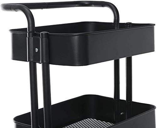 PANTH 3 Tier Stylish Freestanding Portable kitchen storage Metal Utility Space Saving Home Storage Organizer Racks and Self with Wheel Bathroom Kitchen Office Bathroom Salon spa - Image 4