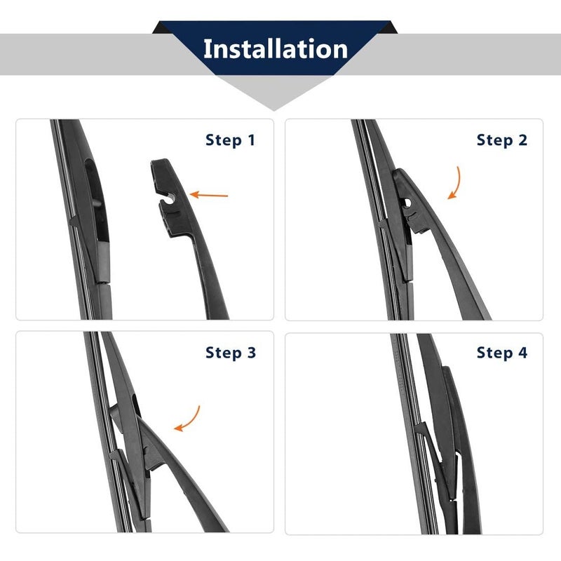 AutoClean Rear Wiper Arm Blade For Lodgy (Windshield Washer Tablet Free) - Image 3