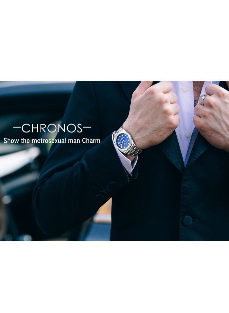 CHRONOS Water Resistant Stainless Steel Analog Watch CHR-2502 - Image 5