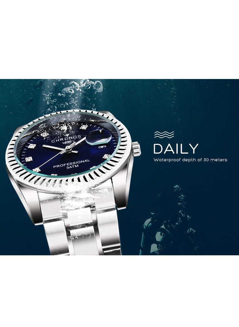 CHRONOS Water Resistant Stainless Steel Analog Watch CHR-2502 - Image 4