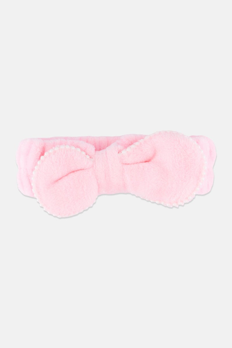 Olivia Rose Plush Spa Headband, Pink - Image 3