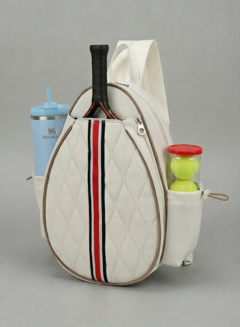 SVL Padel & Tennis Bag - Beige and Red - SVL - Image 1