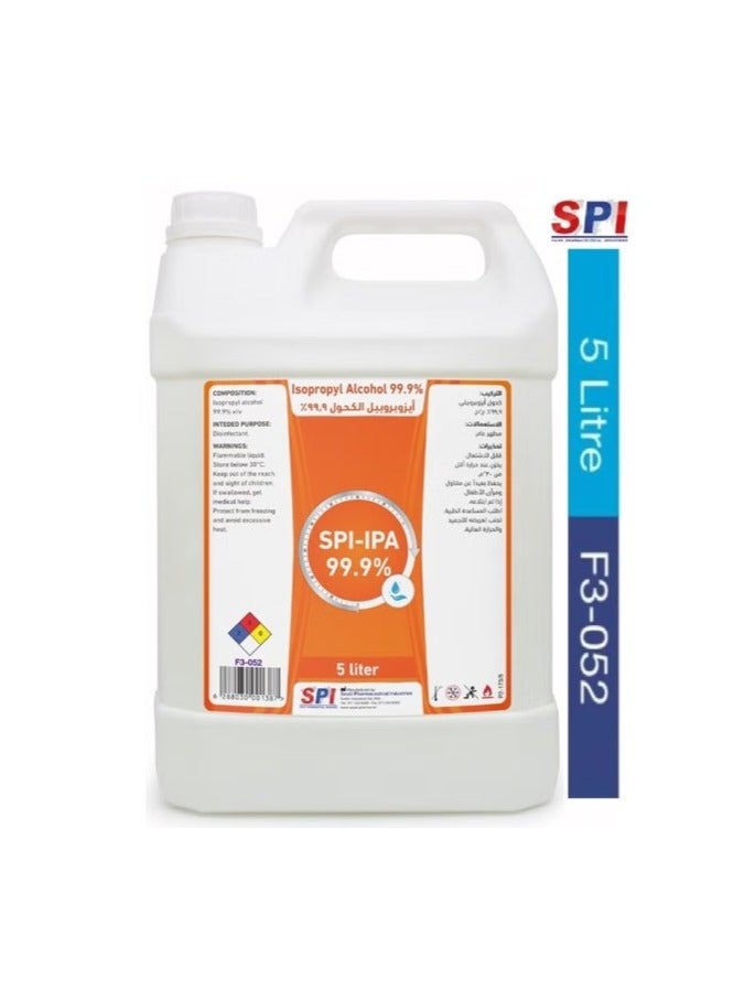Medical Pure Isopropyl Alcohol SPI-IPA 99.9% 5L