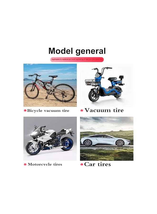 S-TOP Car Valve Cap, 24PCS Glow in The Dark Tire Valve Stem Caps, Universal Illuminated Air Valve Covers for Car Truck Motorcycle and Bicycle Accessories - Image 1