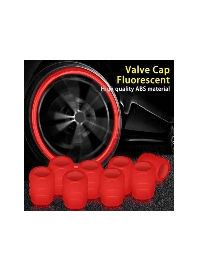 S-TOP Car Valve Cap, 24PCS Glow in The Dark Tire Valve Stem Caps, Universal Illuminated Air Valve Covers for Car Truck Motorcycle and Bicycle Accessories - Image 3