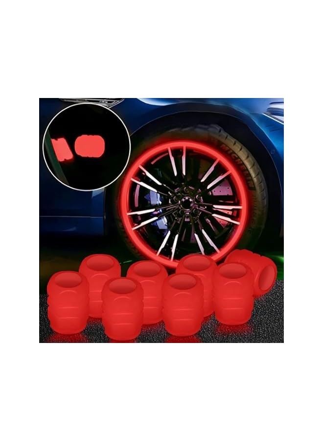 S-TOP Car Valve Cap, 24PCS Glow in The Dark Tire Valve Stem Caps, Universal Illuminated Air Valve Covers for Car Truck Motorcycle and Bicycle Accessories - Image 4