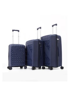 GIORDANO Giordano Hardside Luggage Trolley Bag 3 Pieces set,Navy (S-20,M-24,L-28 Inch)  - Image 1