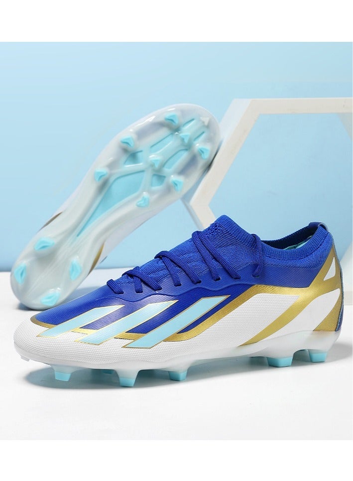 SKT Shiketro Men's And Women's Football Shoes, Professional Long-Spike And Broken-Spike Outdoor Sports Shoes For Teenagers, Suitable For All Seasons, Lace-up High-Quality Non-Slip Lawn Training Sports Shoes  - Image 4