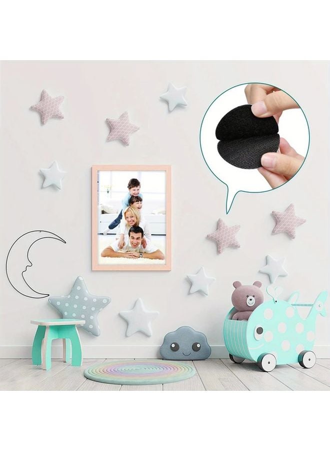 8pcs Black Automatic Adhesive Fixing Point Hook And Loop For Home Sofa Cushion - Image 5