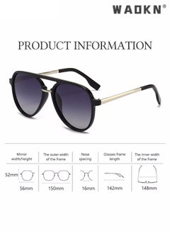 Polarized Aviator Sunglasses for Men Women, UV400 Protection Sun Glasses with Metal and PC Frame, Fashion Anti-Glare Sun Shades for Driving, Fishing, Traveling (Bright Black) - pzsku/ZA35EC1CE5BAD34BF461DZ/45/_/1710003654/b8373ced-1e79-40c1-890e-5b77619856ee