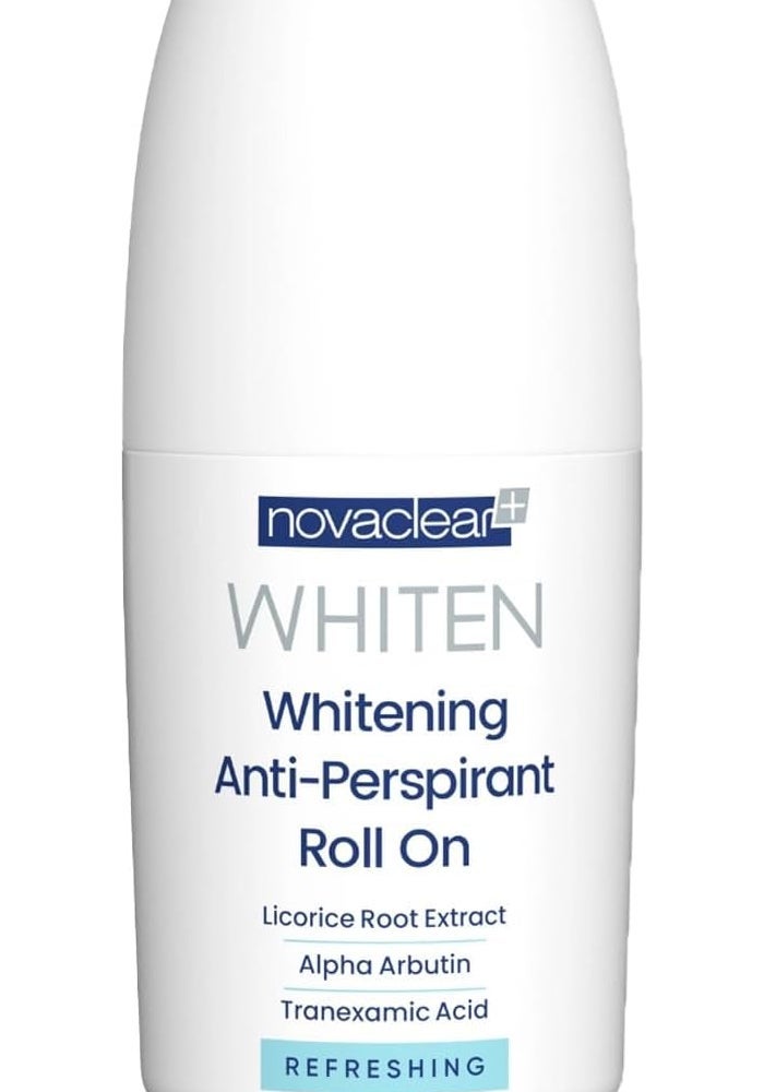 novaclear نوفاكلير وايتن مزيل العرق المضاد للتعرق رول أون (منعش) 50 مل - Image 1