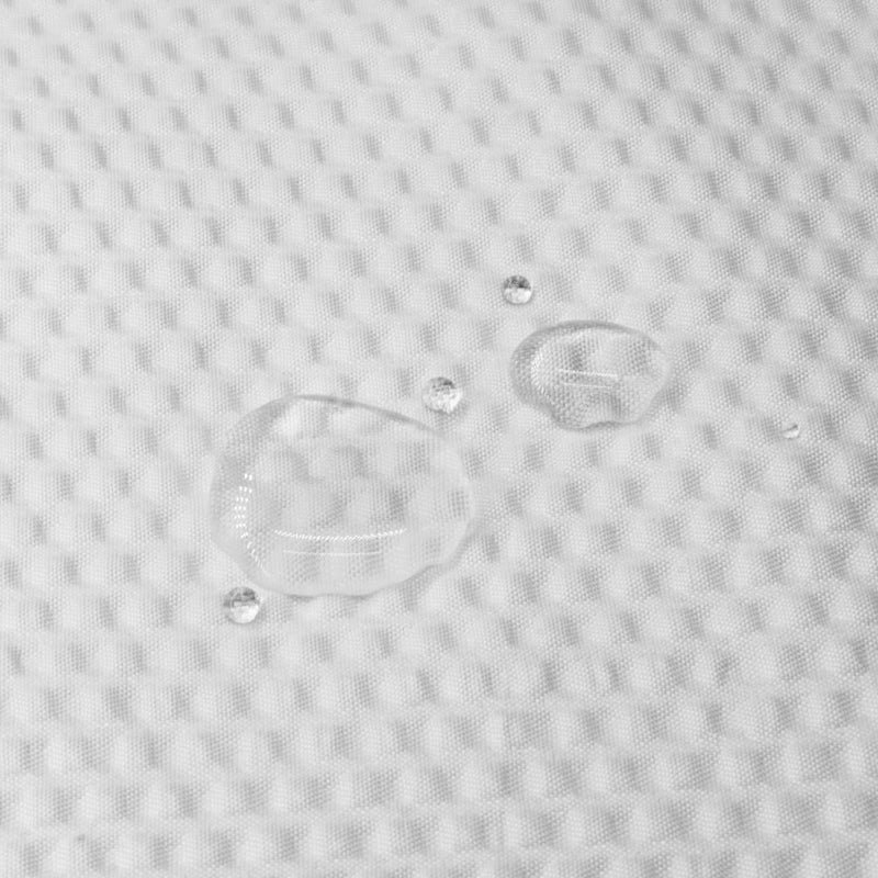 Tititex Solid White Cloth Fabric Shower Curtain Liner with 2 Magnets - Texture Pressure Bubble Soft Hotel Quality Waterproof Shower Liner, Light-Weight & Machine Washable 72x72 inch - Image 4