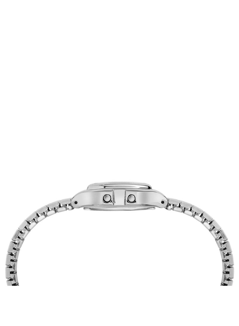 Timex Resin Digital Women's Watch With Silver Stainless Steel TW2T48200 - Image 2