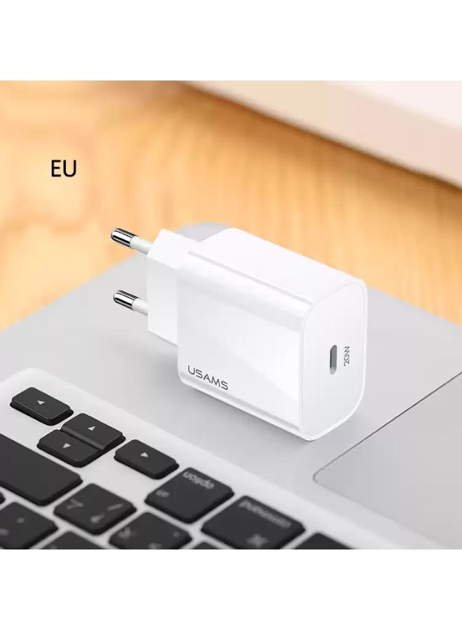 USAMS US-CC118 T34 PD Fast Travel 1C Charger  20W (EU) - Image 2