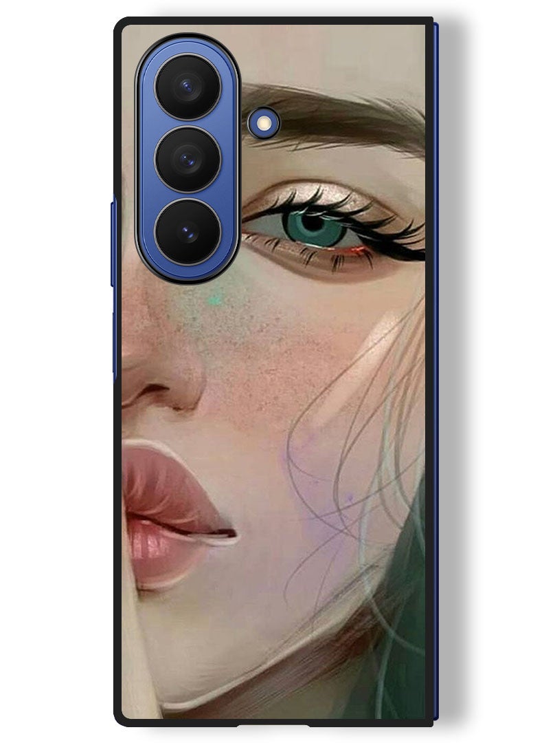 Theodor Case Compatible with Samsung Galaxy Z Fold 7 - 8 Inch Protection Shockproof Bumper Cover Shhh She Is Sad - Image 1