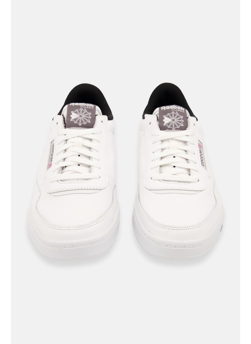 Reebok Men Court Peak Lace Up Tennis Shoes, White/Black  - Image 4