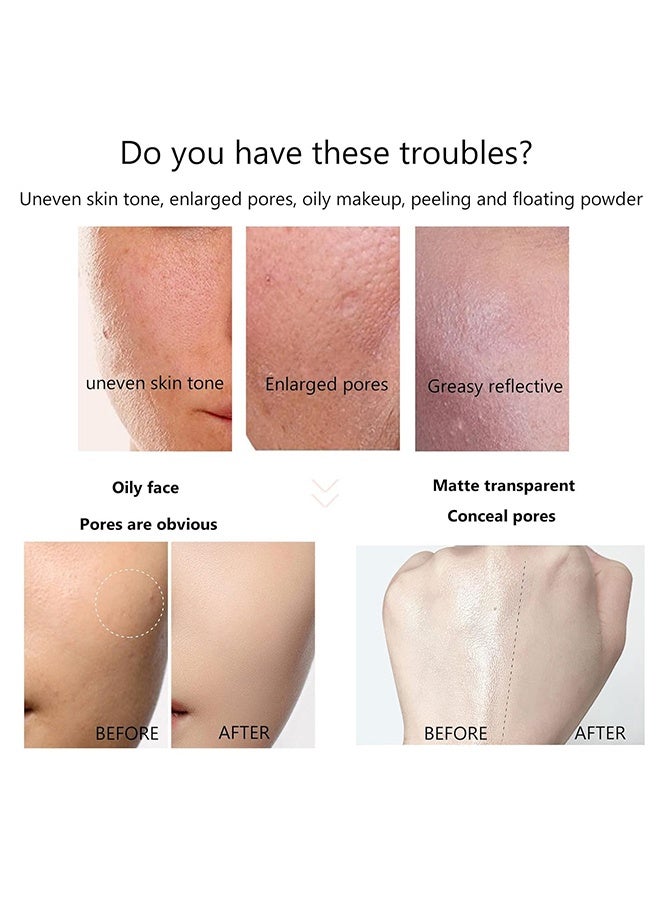 كاندي بيلا مسحوق مضغوط للتحكم في الزيت ، بودرة إعداد مكياج الوجه مضغوطة بالهلام ، خالية من البودرة حساسة وصديقة للبشرة ، خالية من العيوب غير لامعة طويلة الأمد خفيفة الوزن مستحضرات تجميل للوجه مقاومة للماء # السماء الزرقاء والسحابة - Image 3