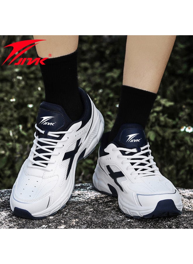 Jinlaike Retro Running Shoes Uni Casual Outdoor Sports Sneakers White Size 40 - Image 5
