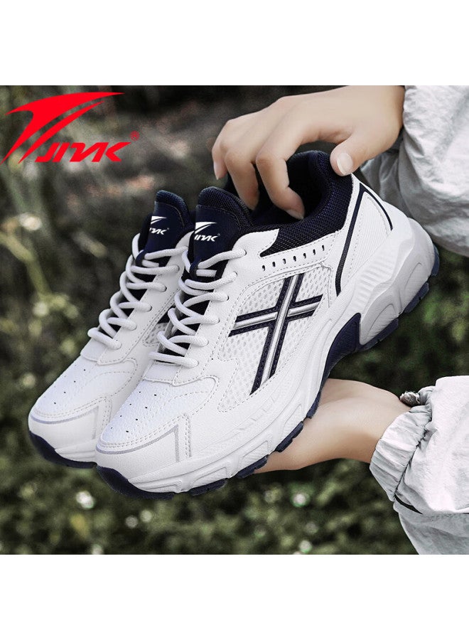 Jinlaike Retro Running Shoes Uni Casual Outdoor Sports Sneakers White Size 40 - Image 2