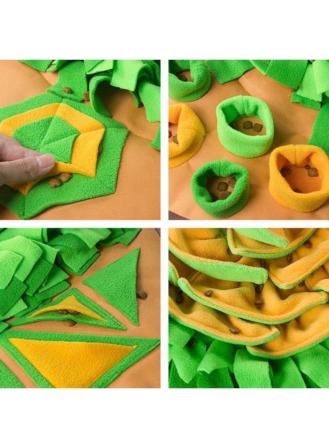 AWOOF Snuffle Mat Pet Dog Feeding Mat, 28''x28'' Interactive Dog Puzzle Toys Encourages Natural Foraging Skills - Image 4
