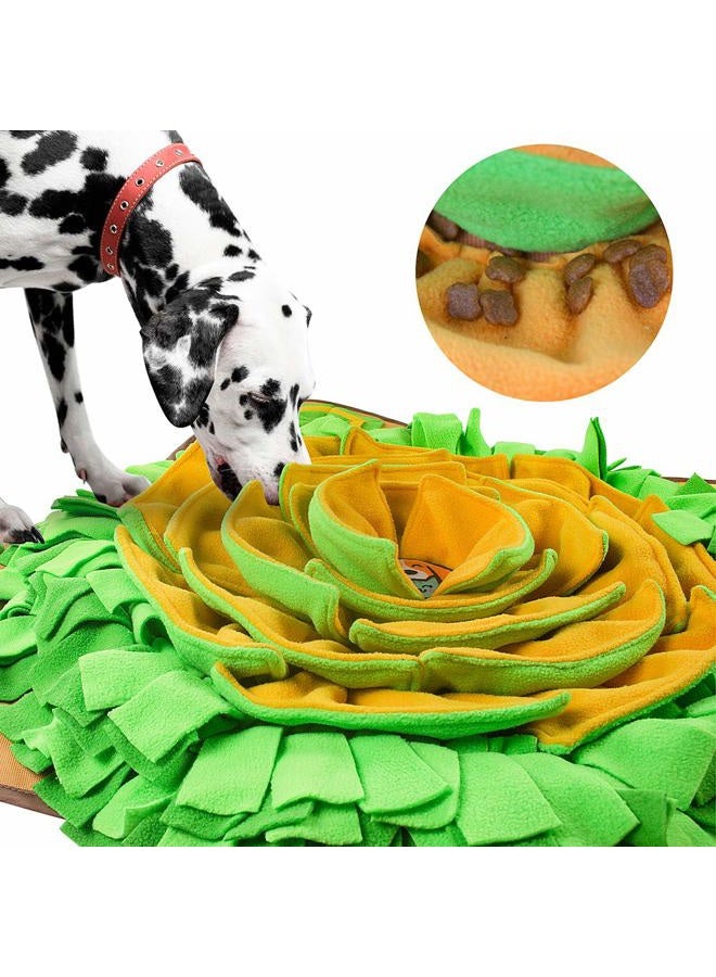 AWOOF Snuffle Mat Pet Dog Feeding Mat, 28''x28'' Interactive Dog Puzzle Toys Encourages Natural Foraging Skills - Image 2