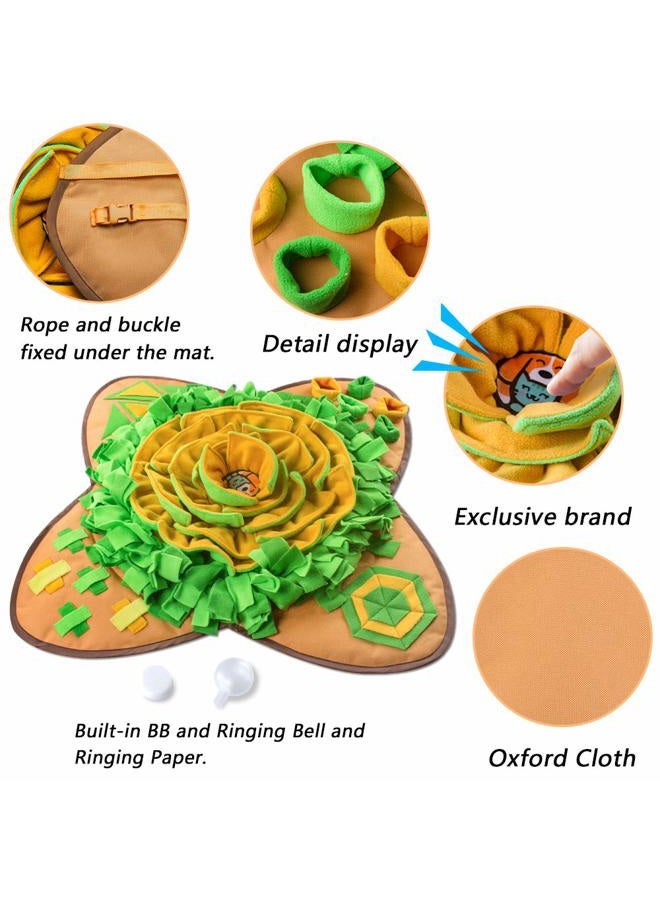 AWOOF Snuffle Mat Pet Dog Feeding Mat, 28''x28'' Interactive Dog Puzzle Toys Encourages Natural Foraging Skills - Image 3