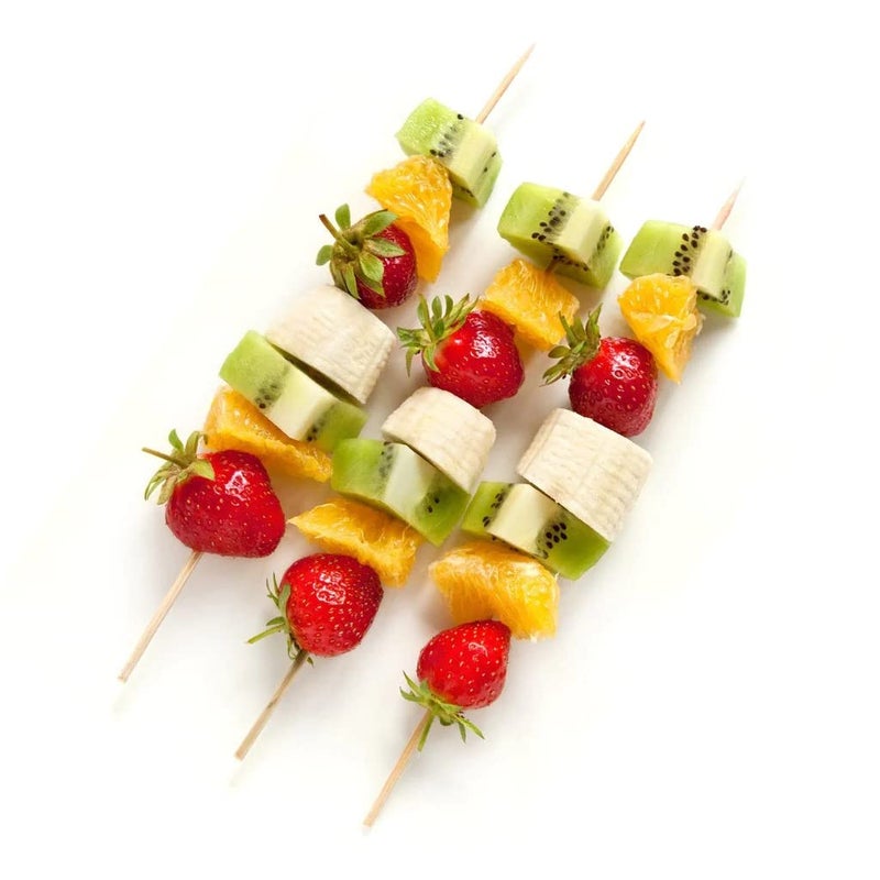 ROYALS 200pc Bamboo Skewers for Barbeque Grilling Frying Sticks BBQ Skeweres Sticks Barbecue Sticks Tornado Potato Twister Spiral Sticks, 4inch - Image 2