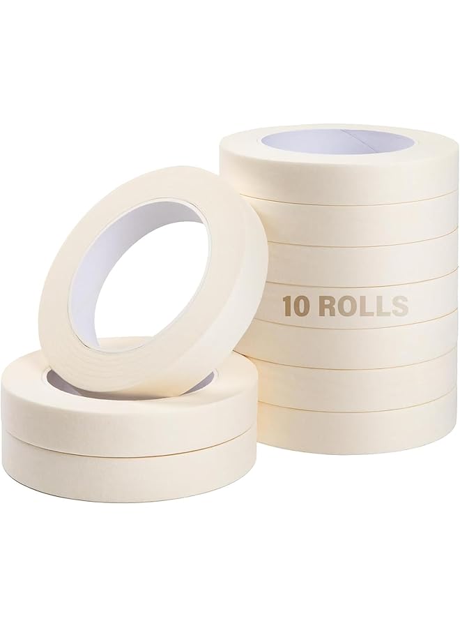 PROMASS promass Masking Tape 2" x 22 Yards - No Residue, Easy Removal, Strong Adhesive for Painting, Labeling, Marking, Gardening, Packaging, Schools, Office, Industrial Uses(10 Rolls)  - Image 1