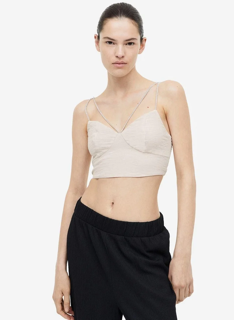H&M Strap Detail Crop Top