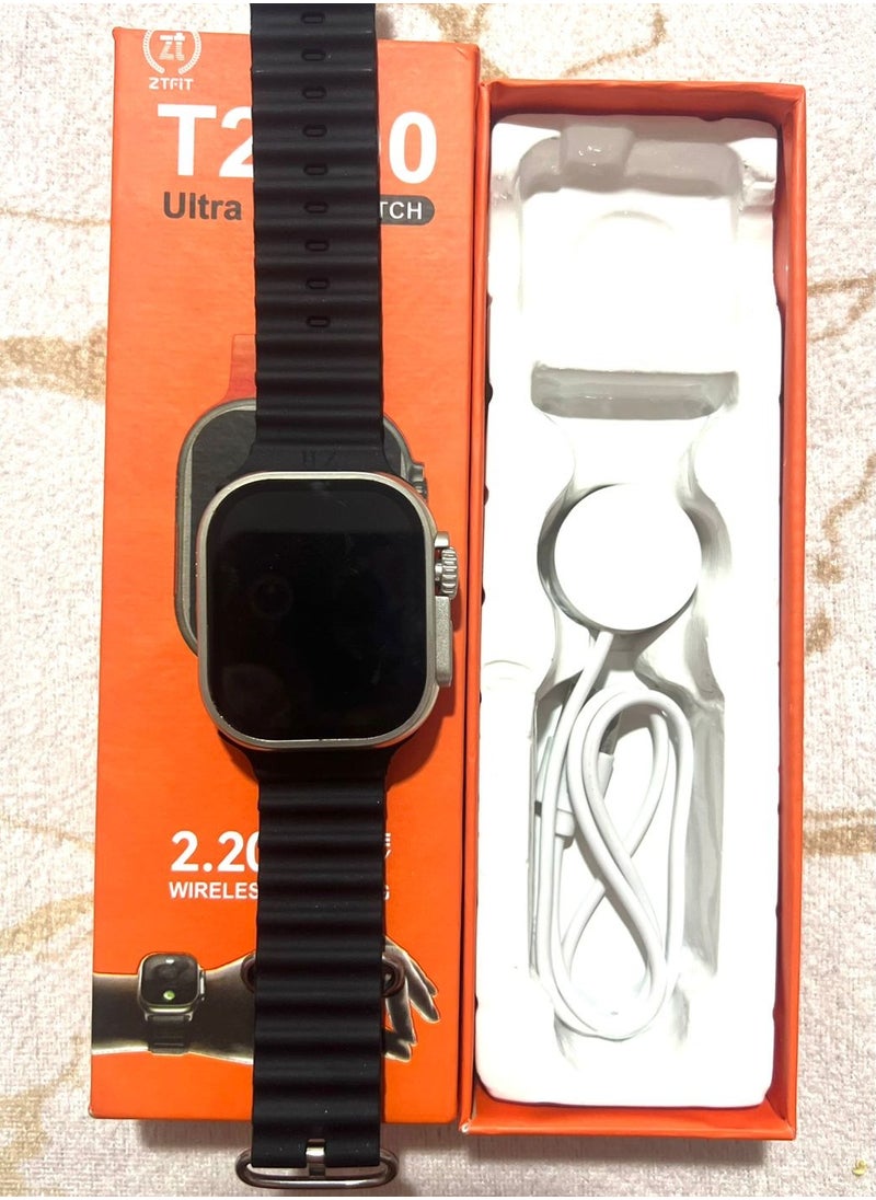 ماركة غير محددة - ساعة ذكية T2000 ULTRA 2 شاشة 2.20 بوصة شاشة لا نهائية - Image 1