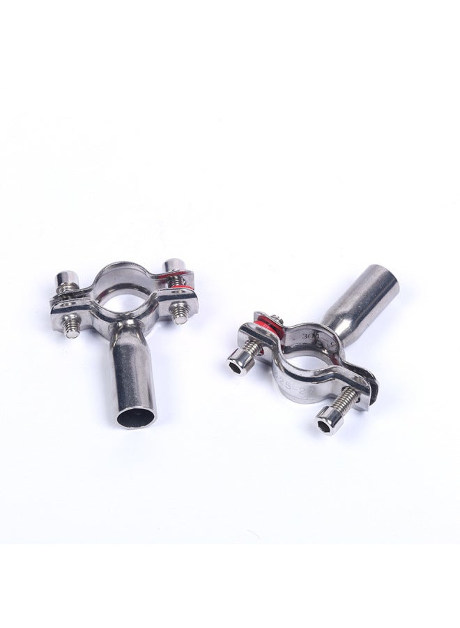 304 Stainless Steel Pipe Bracket Fixed Telescopic Quick Installation Support Frame Clamp Pipe Connection Welded Pipe Clamp-Specifications And Models:304Φ89  - Image 2