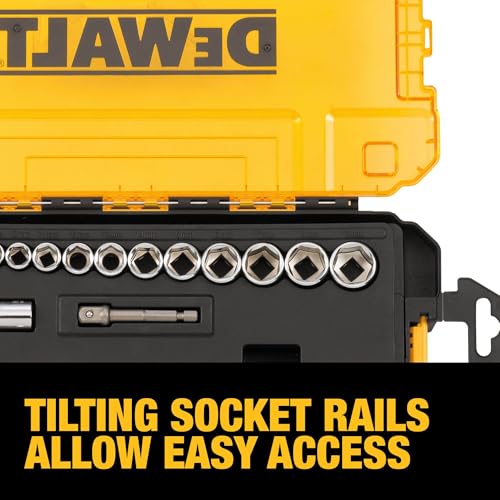 DEWALT Socket Set, 1/4-Inch & 3/8-Inch Drive, SAE/Metric, 34-Piece (DWMT73804) - Image 4