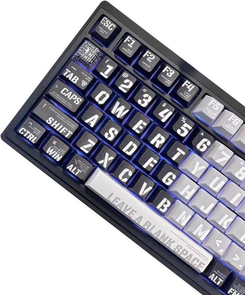 غطاء مفاتيح موضوع Raving 157 مفتاح PBT غطاء مفاتيح مخصص من Cherry مناسب لمفاتيح Cherry MX Switch 61/87/104/108 ولوحات المفاتيح الميكانيكية الأخرى (Raving-Cherry) - Image 1