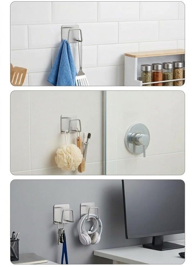 EBOFAB Stainless Steel Adhesive Sponge Holder for Kitchen Sink | Waterproof Caddy Organizer | Rustproof Sponge Rack for Scrubber & Brush | Kitchen Accessories (Pack of 2) - Image 4