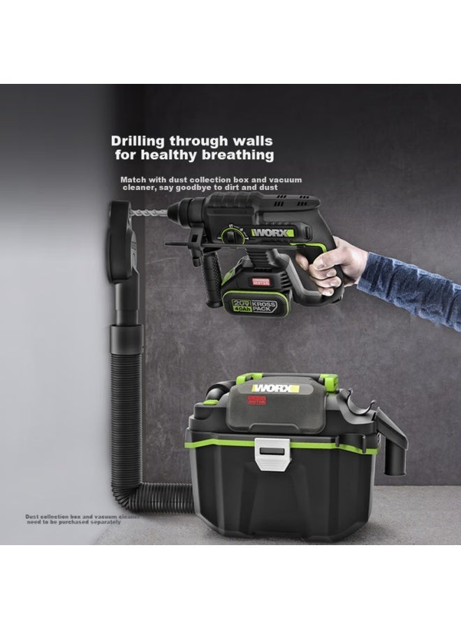 Worx 20v Brushless Cordless Rotary Hammer Drill We381.1 , Lithium-ion Electric Pick, Electric Drill For Concrete - Image 5