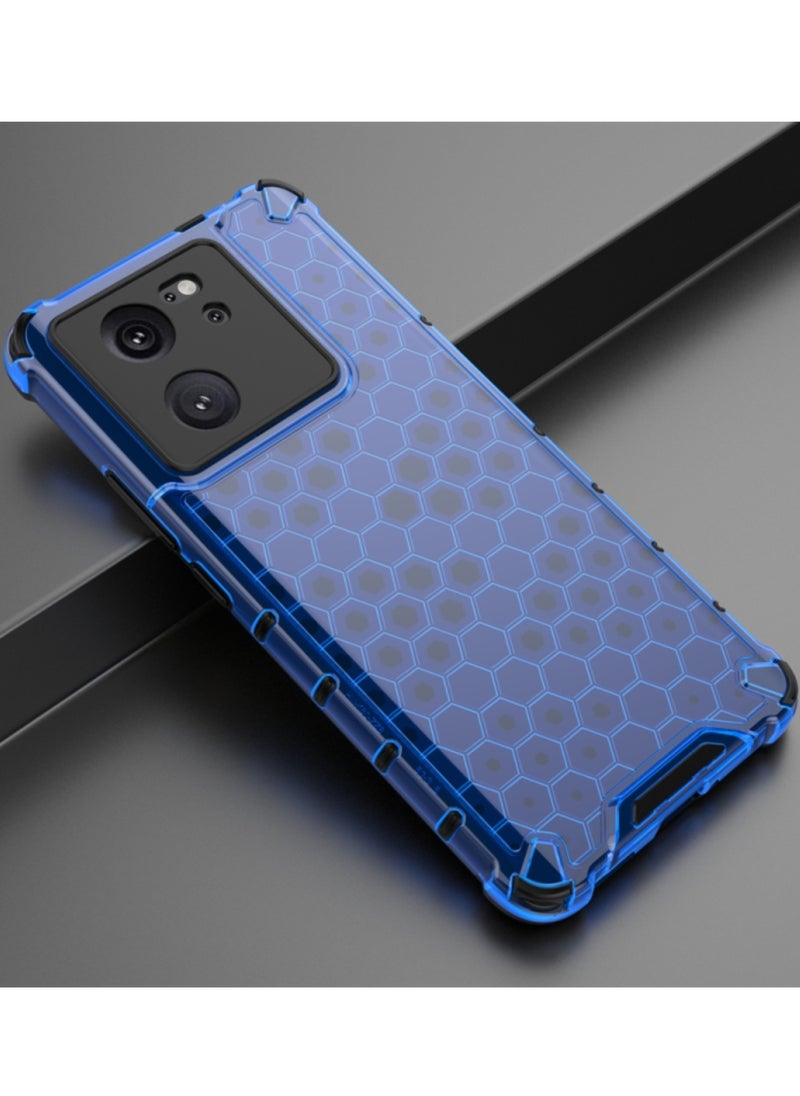 Case for Redmi K60 Ultra Shockproof Honeycomb Phone Cover Blue  - Image 2