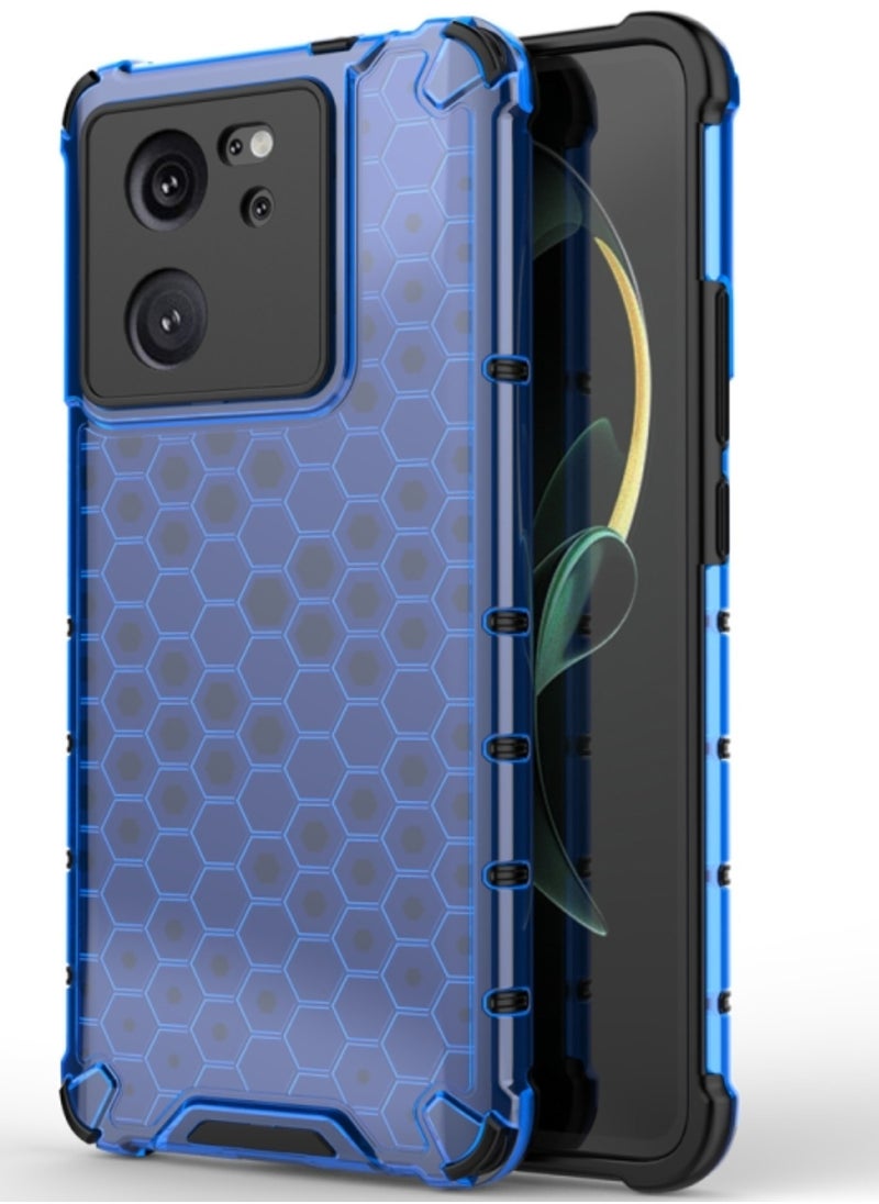 Case for Redmi K60 Ultra Shockproof Honeycomb Phone Cover Blue  - Image 1