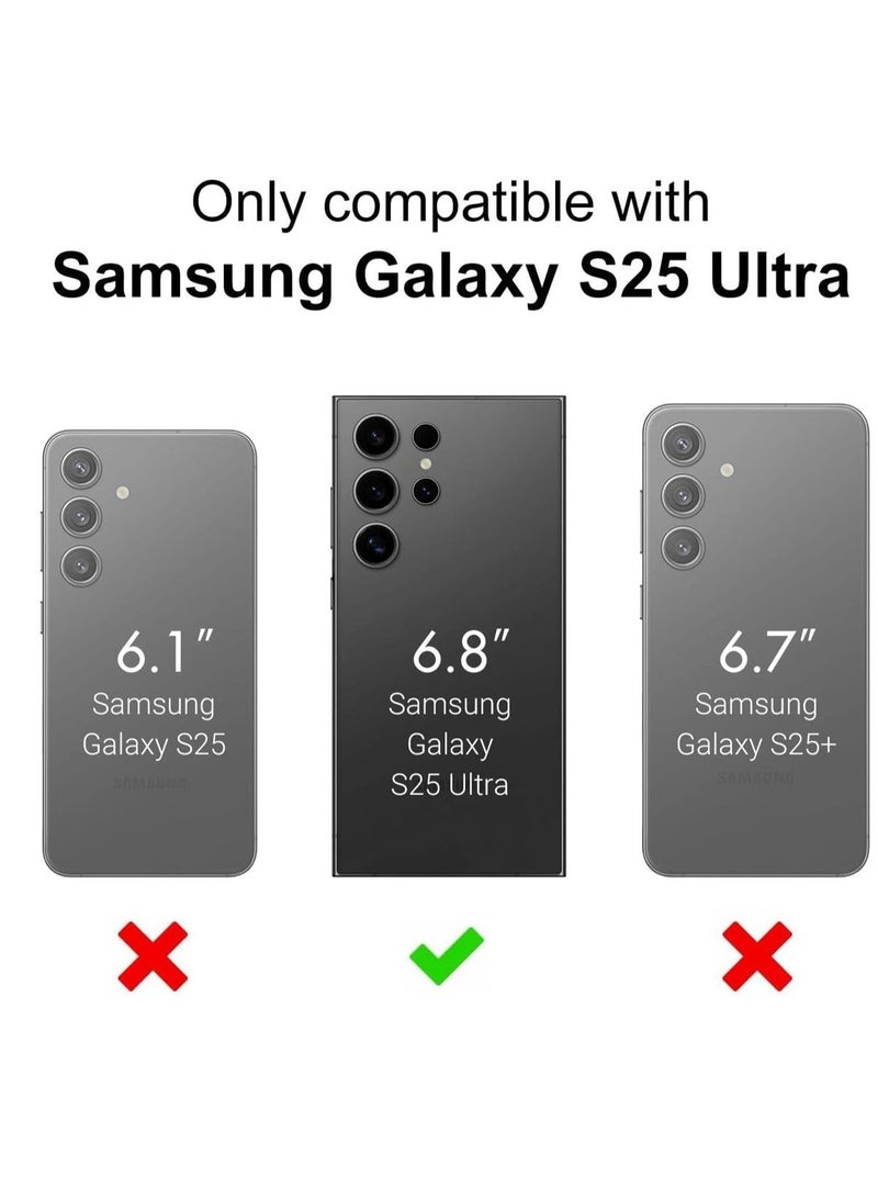 Fuxin Samsung Galaxy S25 Ultra Rotational Metal Ring Case with Kickstand, Shockproof Bumper, Matte Finish, Anti-Fingerprint, and Magnetic Car  Mount - Image 2