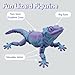 Xonery 3D Printed Articulated GeckoLizard Figurine Poseable Joints HomeOffice Decor Animal Collectible MultiColor Options with BiColor Gradients Gradient BluePurple - Image 4