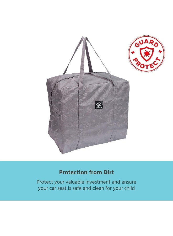 جي إل تشيلدريس DELUXE Booster Go-Go Travel Bag for Backless Booster Seats, Infant Seats  Micro-Folding Strollers, Grey - Image 3