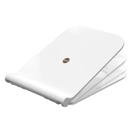 Ruhe® Exclusive Soft Close Square Toilet Seat Cover - White| Quiet, Noise Proof Soft-Closing Seat Cover for Western Commode | Easy Installation - Image 1