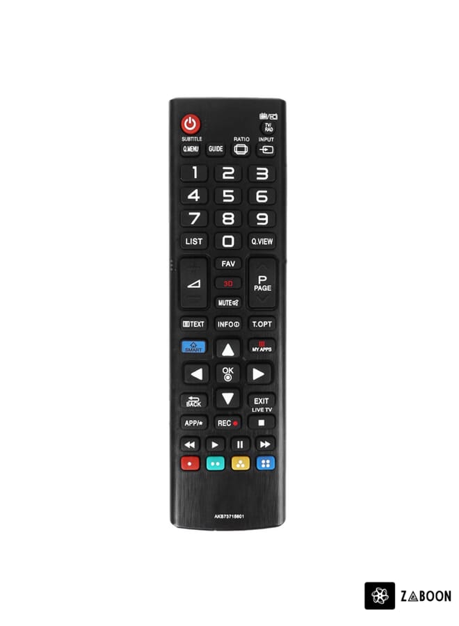Zaboon Replacement Wireless Universal TV Remote Control For LG HD LED Smart TV 17 x 2.2 x 4.7cm Black