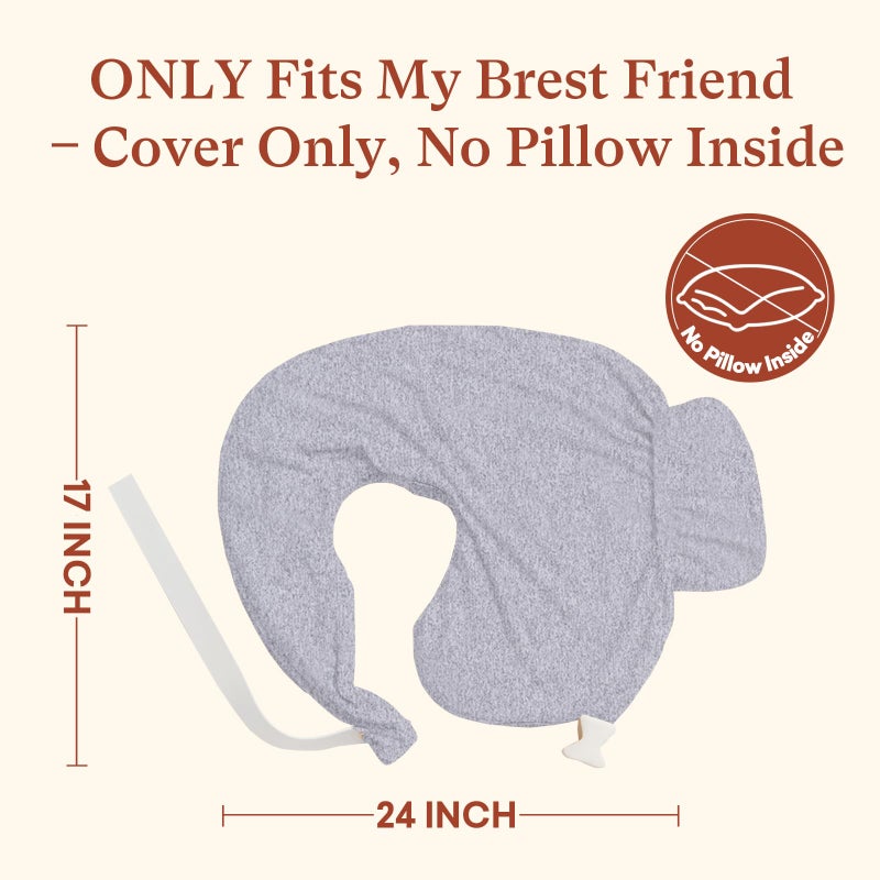 Littogoose Nursing Pillow Covers ONLY Compatible with My Brest Friend Nursing Pillow (2 Pack Covers-Pillow NOT Included) - Image 2