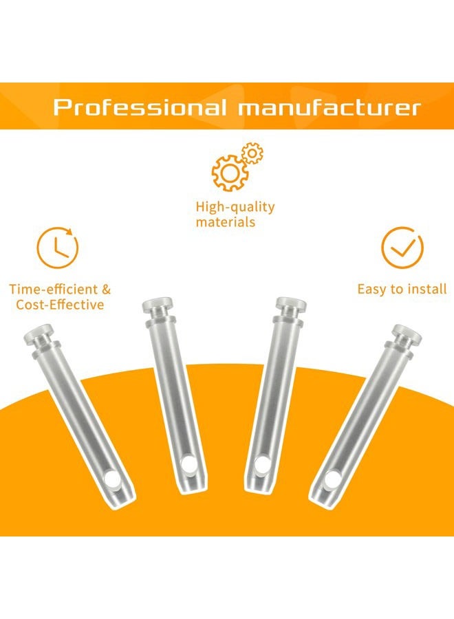 Sunluway 4 Pack S07070200 Cat 1 Top Link Pin 3/4 in Dia Pin 5-1/2 Top Link Pin Hitch Pin Accessories for Tractors - Image 5