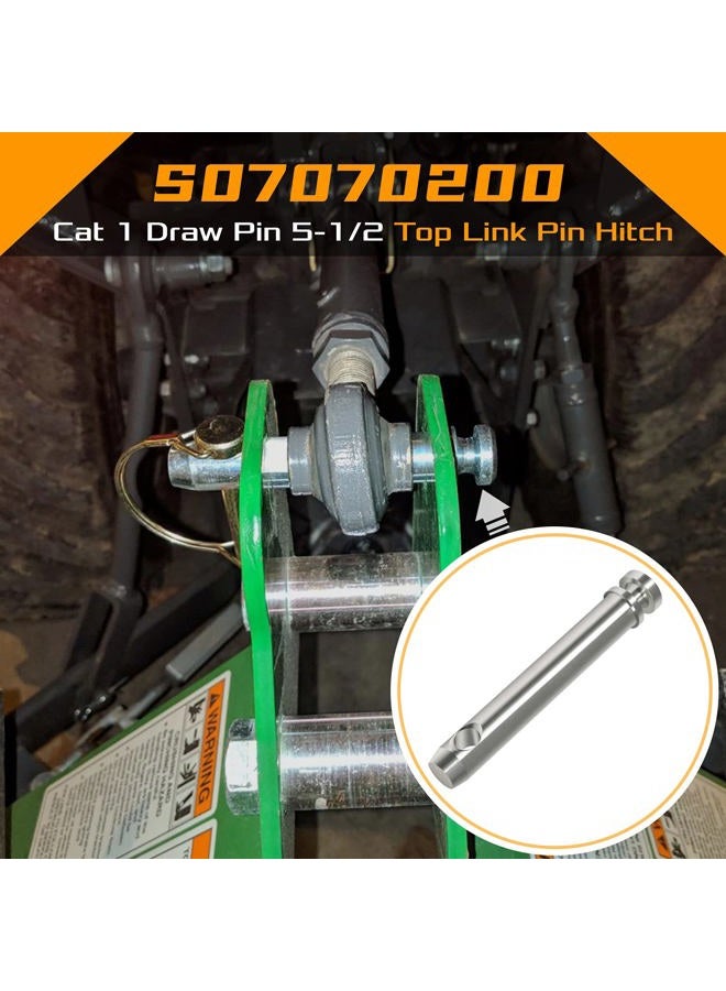 Sunluway 4 Pack S07070200 Cat 1 Top Link Pin 3/4 in Dia Pin 5-1/2 Top Link Pin Hitch Pin Accessories for Tractors - Image 2