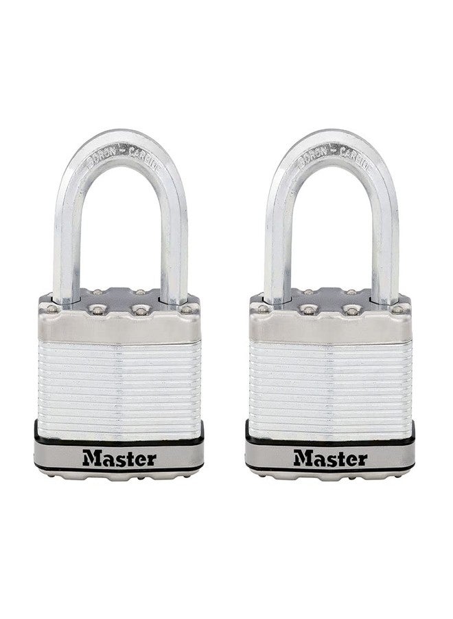 Master Lock M15XTLF Magnum Heavy Duty Outdoor Padlock with Key, 2 Pack Keyed-Alike - Image 1