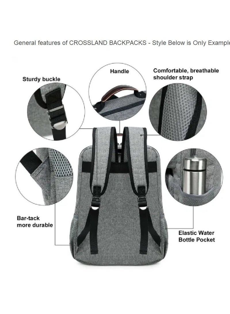 Crossland CROSSLAND School Backpack , 18 Inch , Multi Pockets , Side Bottle Pockets  - Image 4