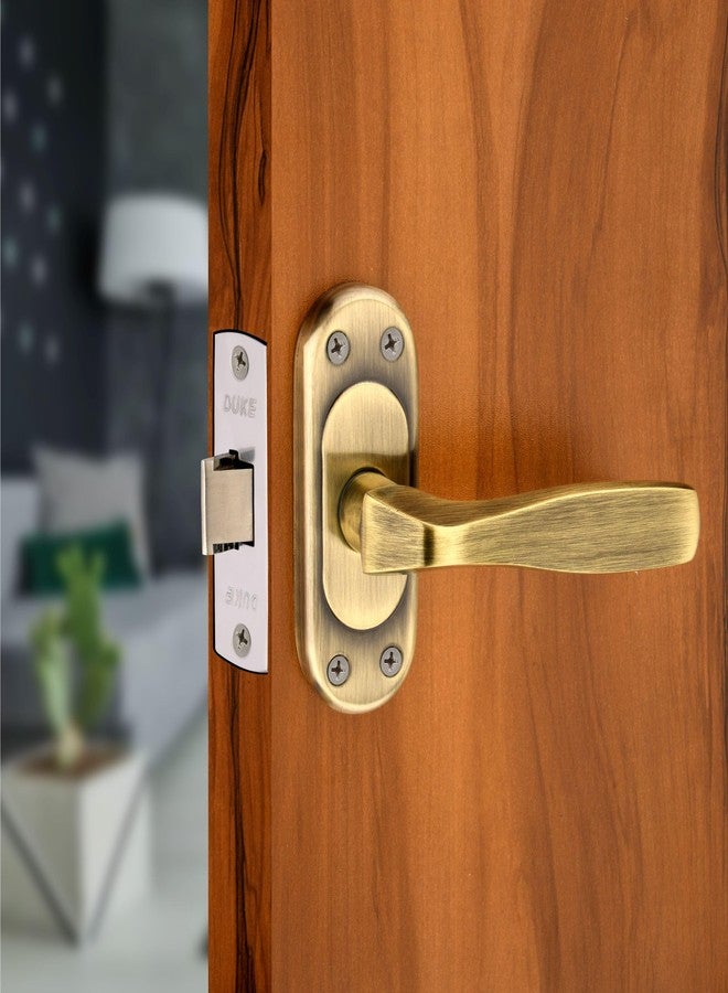 DUKElocks Duke Lock Baby Mortice Set 1004 BA for Main Door, Kitchen, Bedroom, Office, Hotel Brass Lock Body with Brass Antique Color Premium Design 100 MM (5 INCH) - Image 1