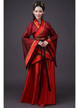 Generic Womens Fairy Hanfu Tang Dress Costume Set Auspicious clouds  - Image 1