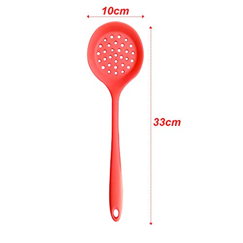 UPC Premium Silicone Cookware Spatula Palta/Turner, Kitchen Essential, Non-Stick, Food Safe, high Temperature Resistant for Daily use (Set of 3 (Kalchi, Turner and Spoon)) - Image 3